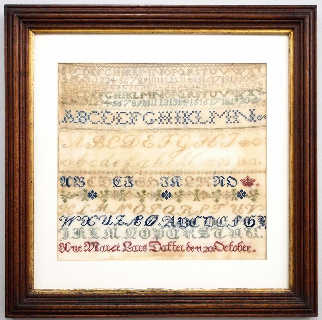 German Needlework Sampler (1 of 2)