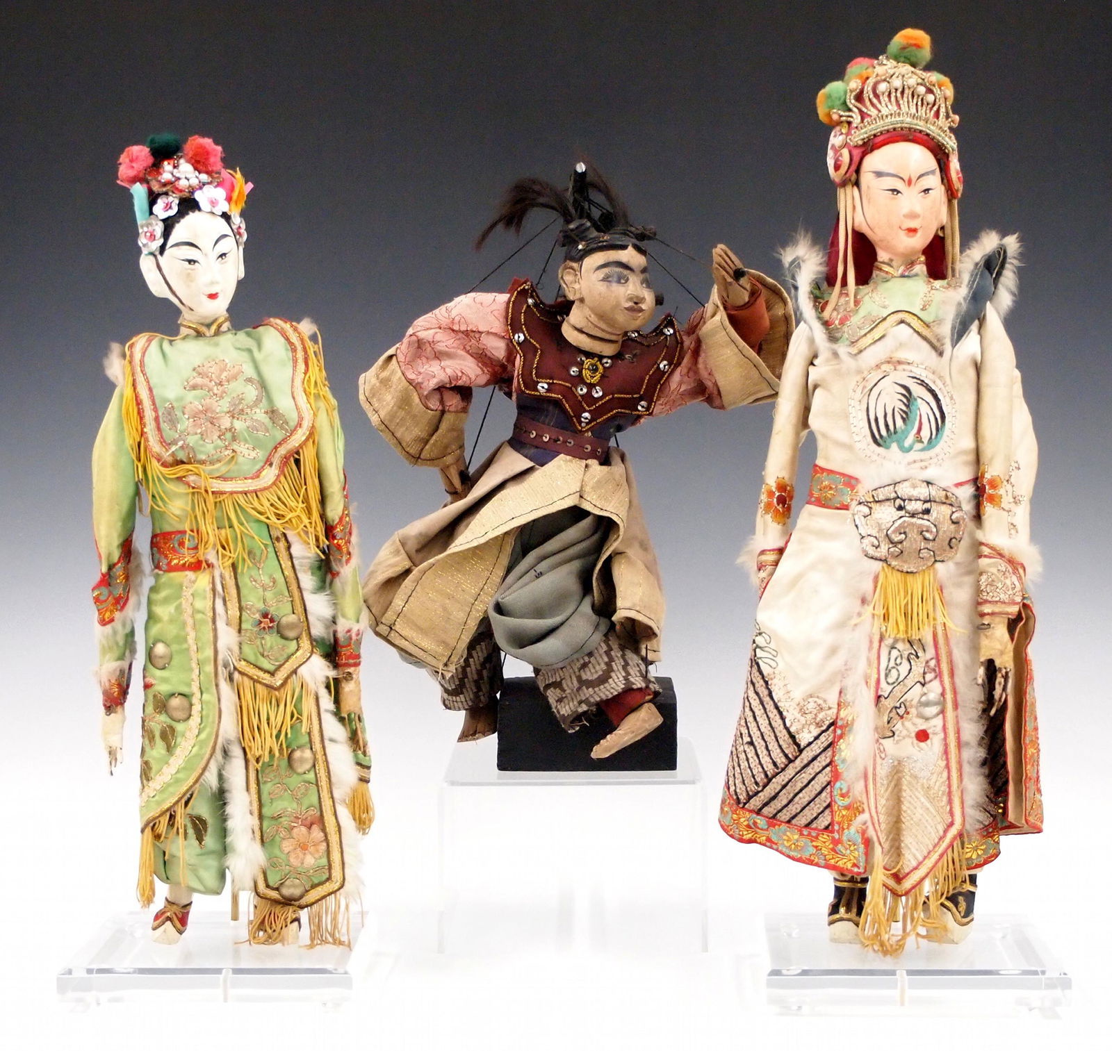 2 Chinese Dolls & 1 Marionette (1 of 1)