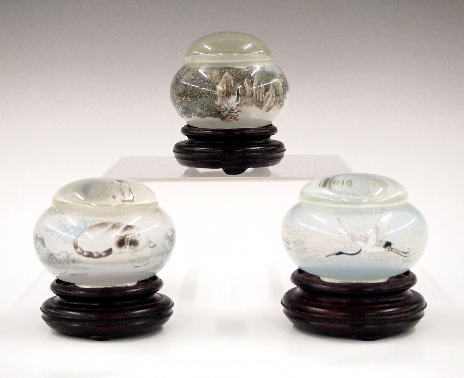 3 Chinese Covered Boxes (1 of 3)