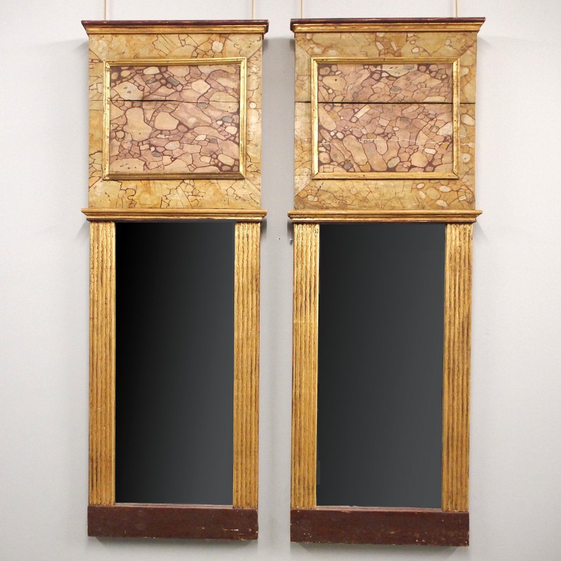 Pair of French Trumeau Mirrors (1 of 3)