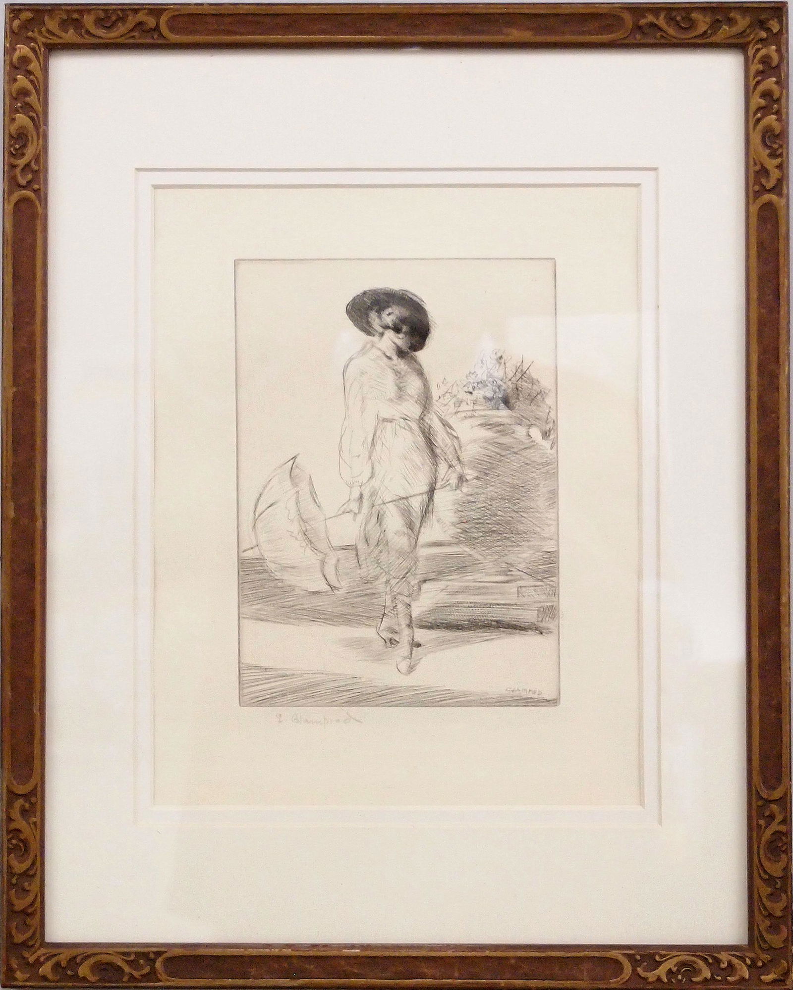 Edmund Blampide Drypoint (1 of 4)