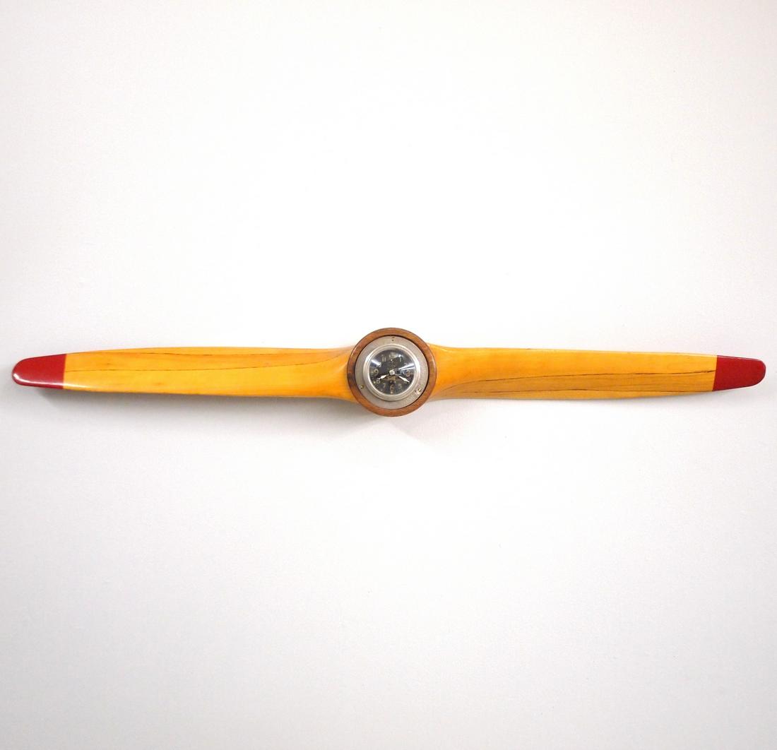 Wooden Aircraft Propeller Clock (1 of 2)