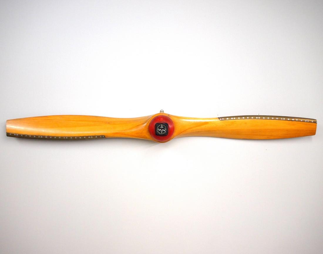 Wooden Aircraft Propeller Clock (1 of 2)