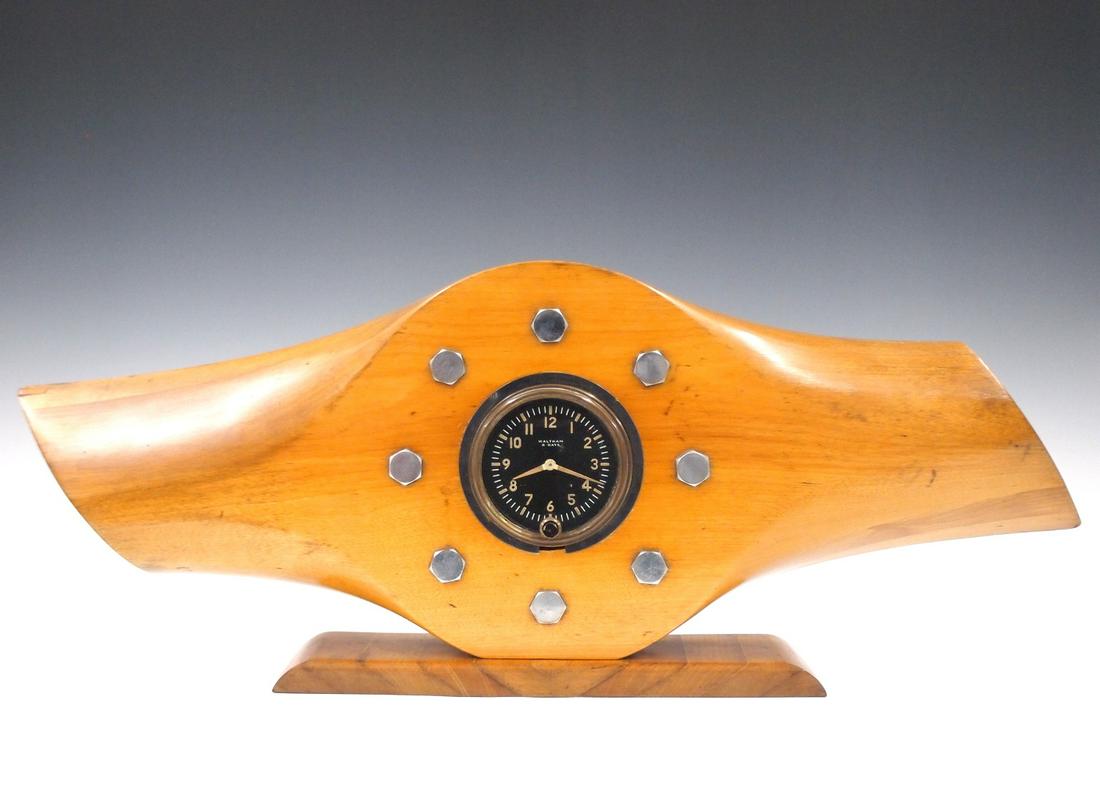 Wooden Aircraft Propeller Clock (1 of 2)