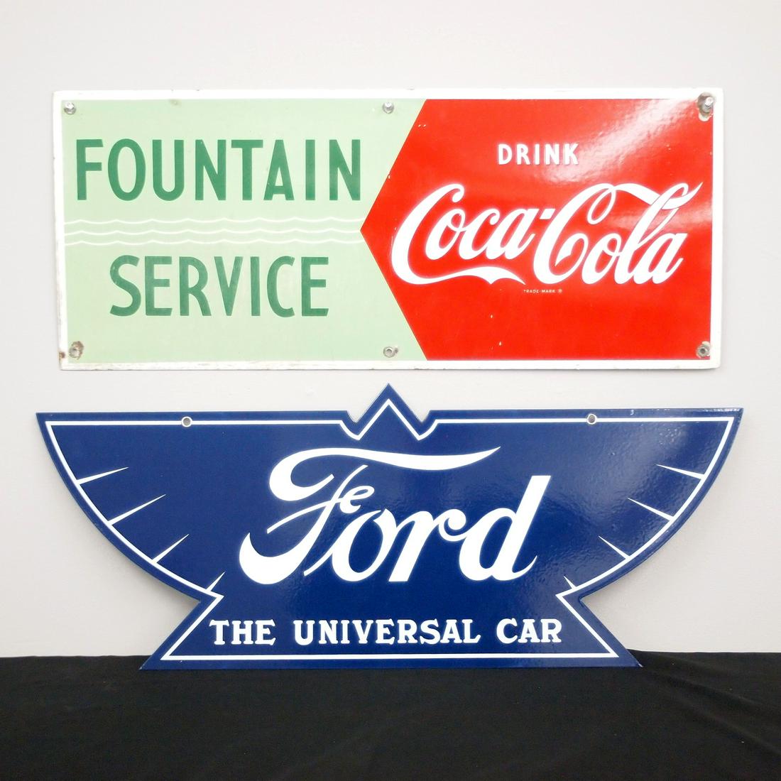 Coca-Cola & Ford Signs (1 of 1)
