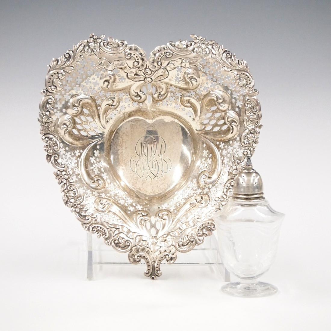 Sterling Silver Dish & Shaker (1 of 2)