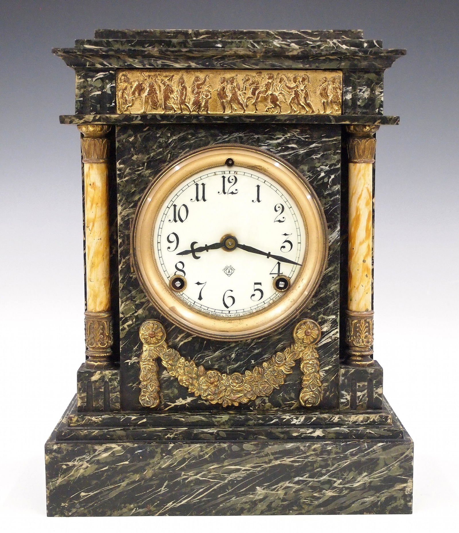 Ansonia St. Cloud Marble Mantel Clock