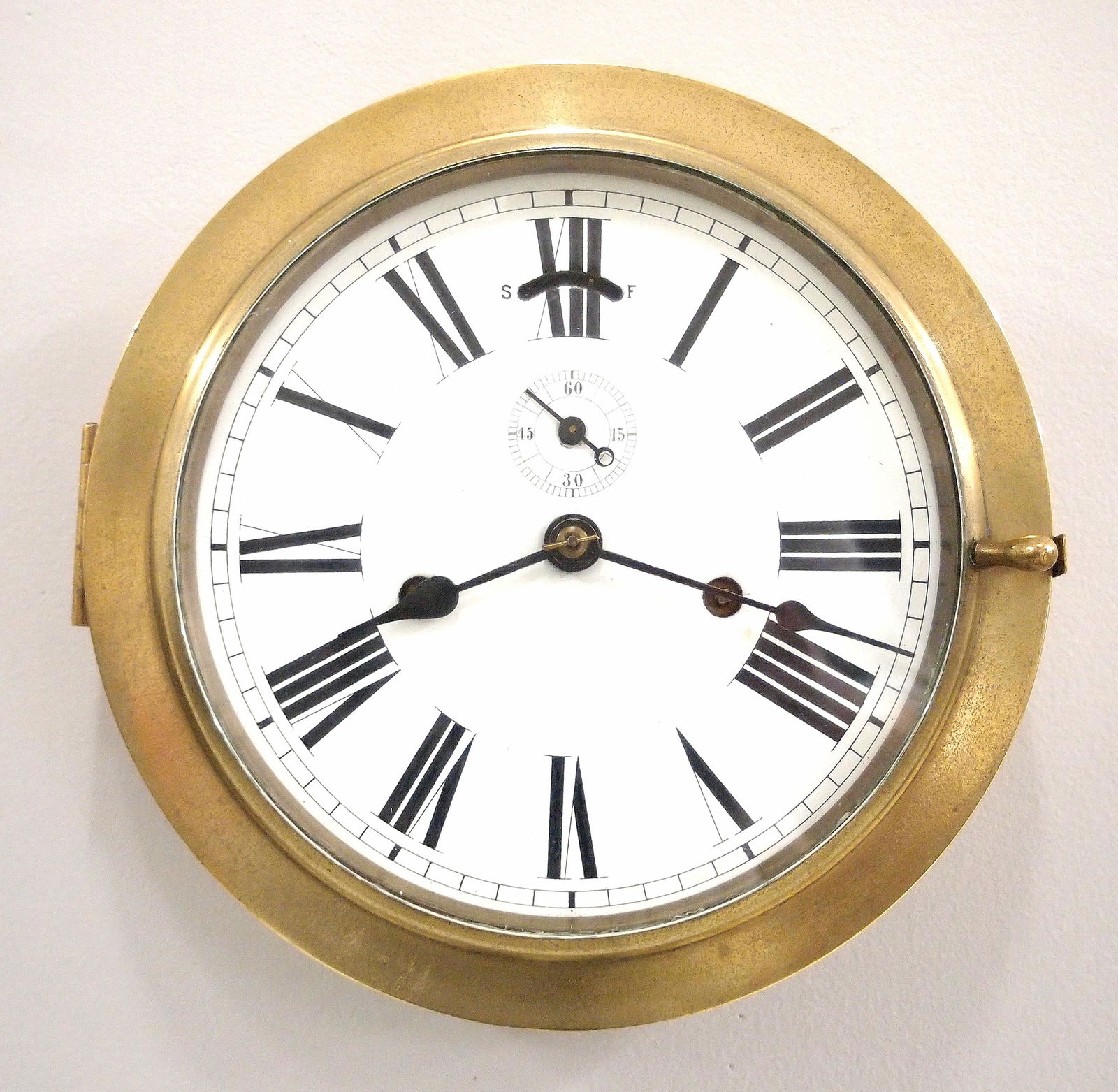 Seth Thomas Brass Ship's Clock (1 of 2)