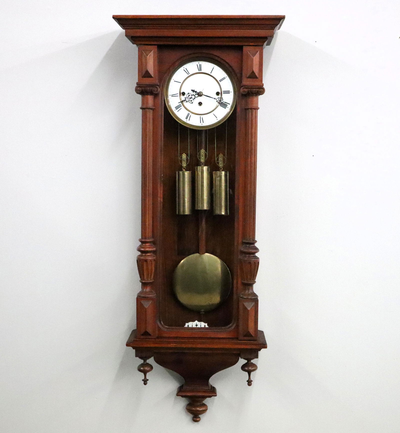 3 wt Vienna Regulator Wall Clock (1 of 3)