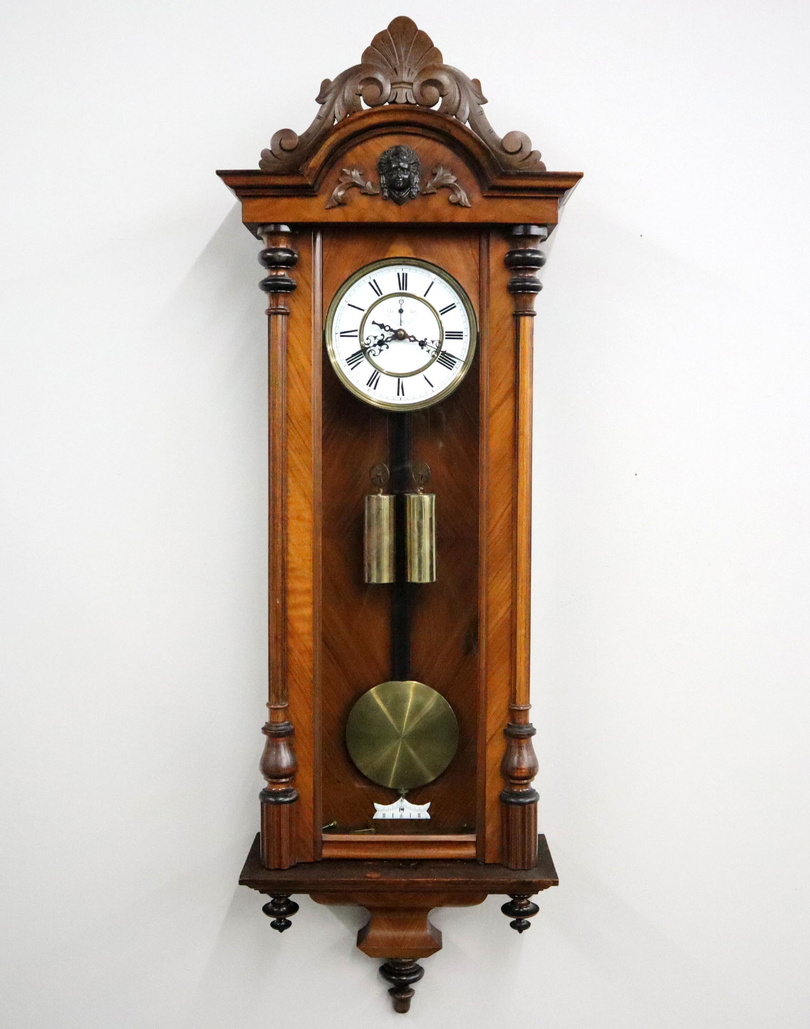 2 wt Vienna Regulator Wall Clock (1 of 3)