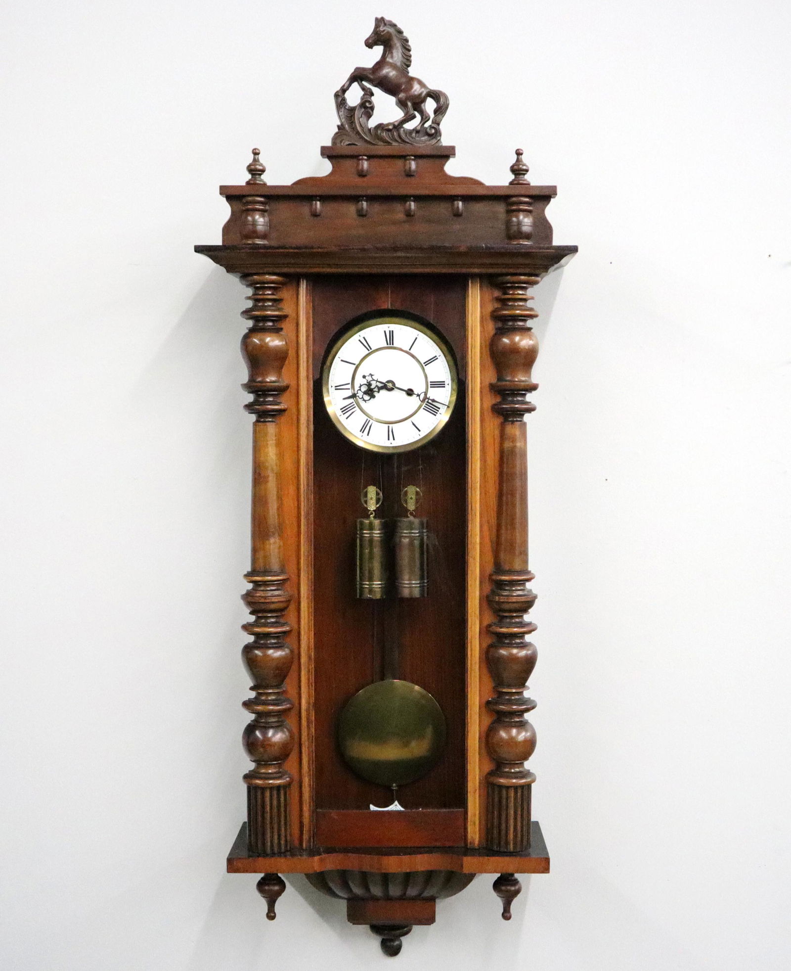 2 wt Gustav Becker Vienna Regulator Wall Clock (1 of 4)