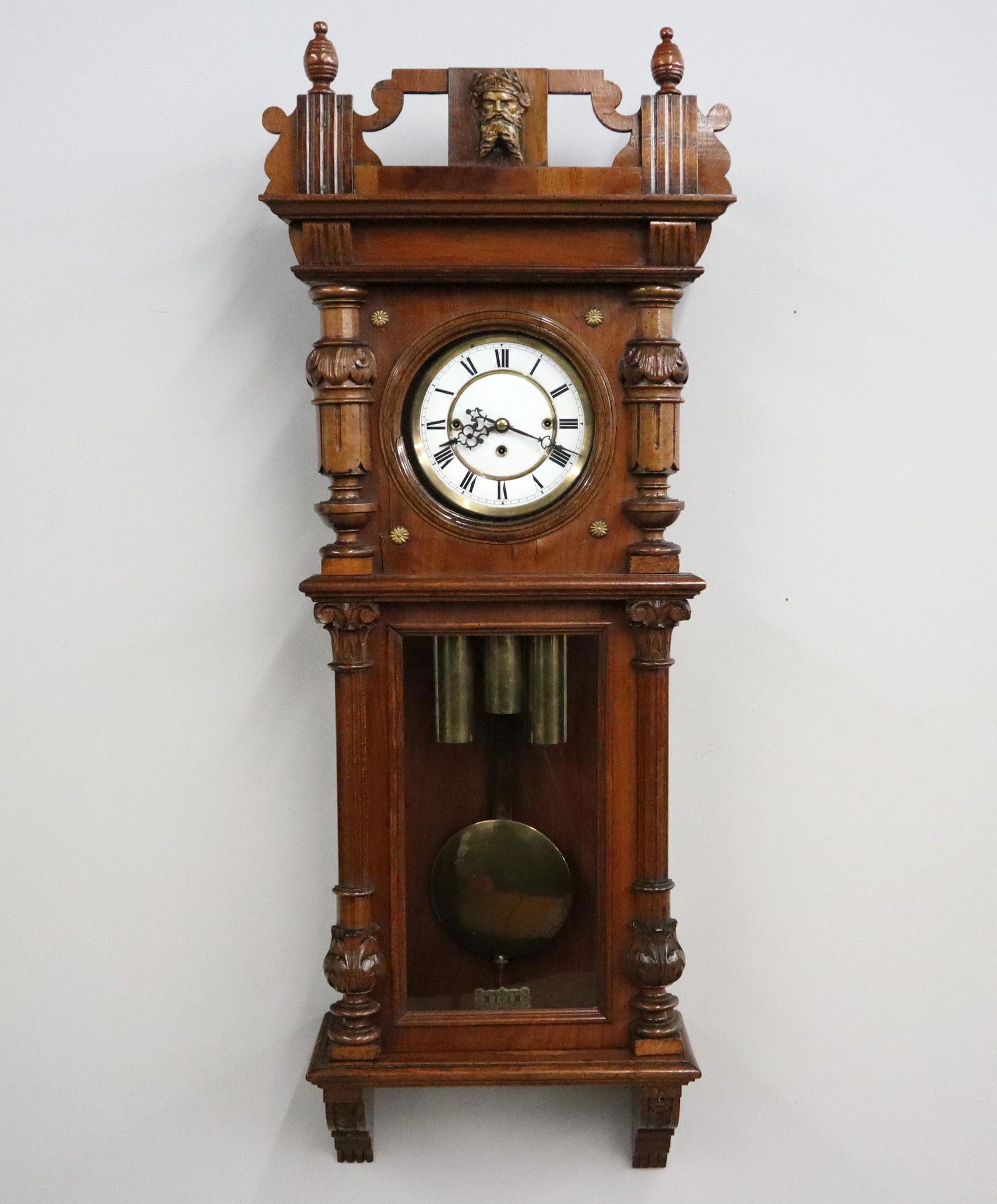 3 wt Gustav Becker Vienna Regulator Wall Clock (1 of 4)
