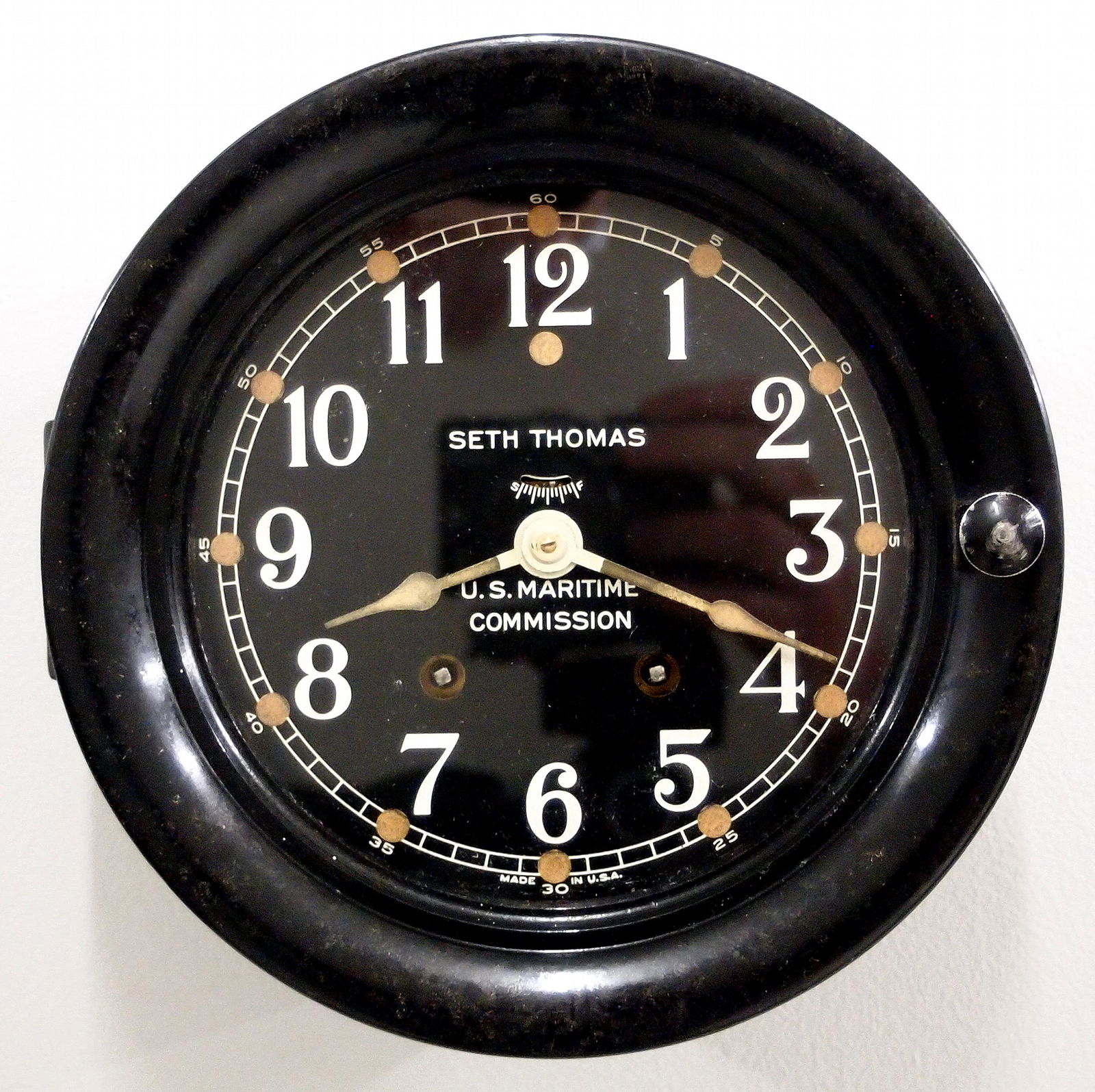 Seth Thomas U.S. Maritime Ship's Clock (1 of 3)