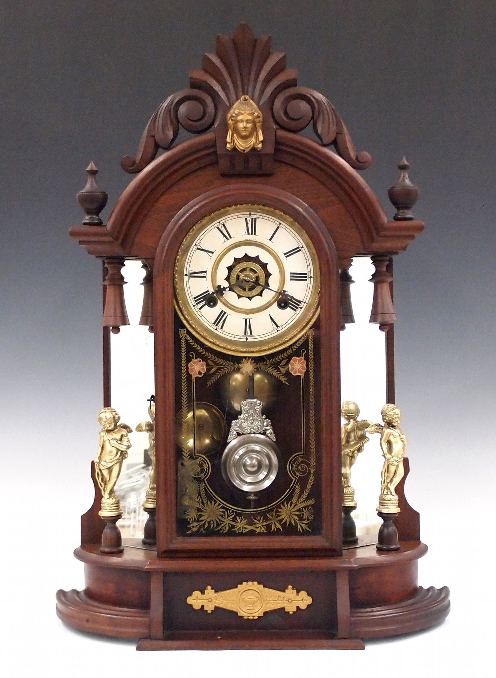 Waterbury Oxford Mirror Side Shelf Clock (1 of 5)