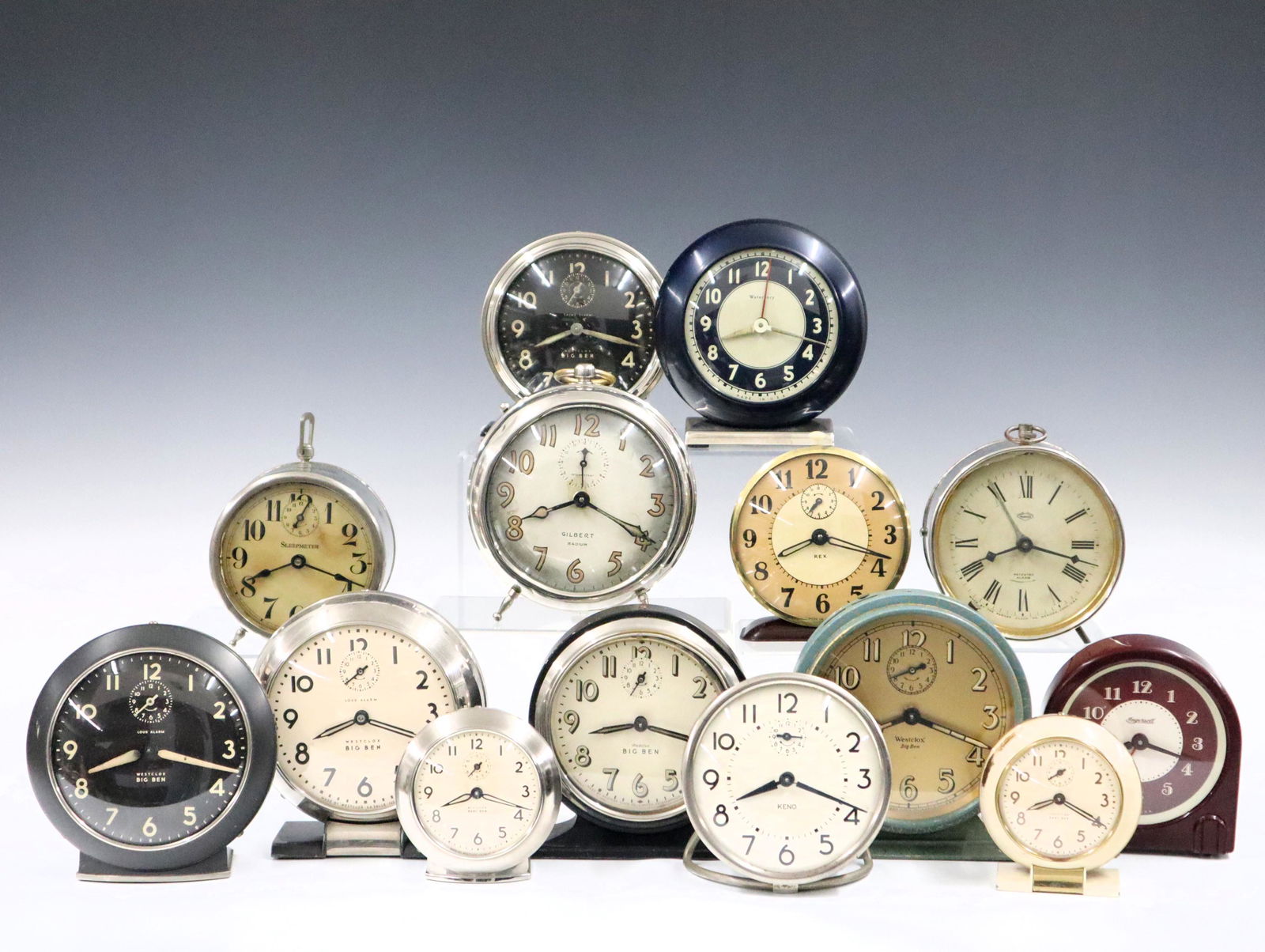 Collection of 14 Alarm Clocks (1 of 1)