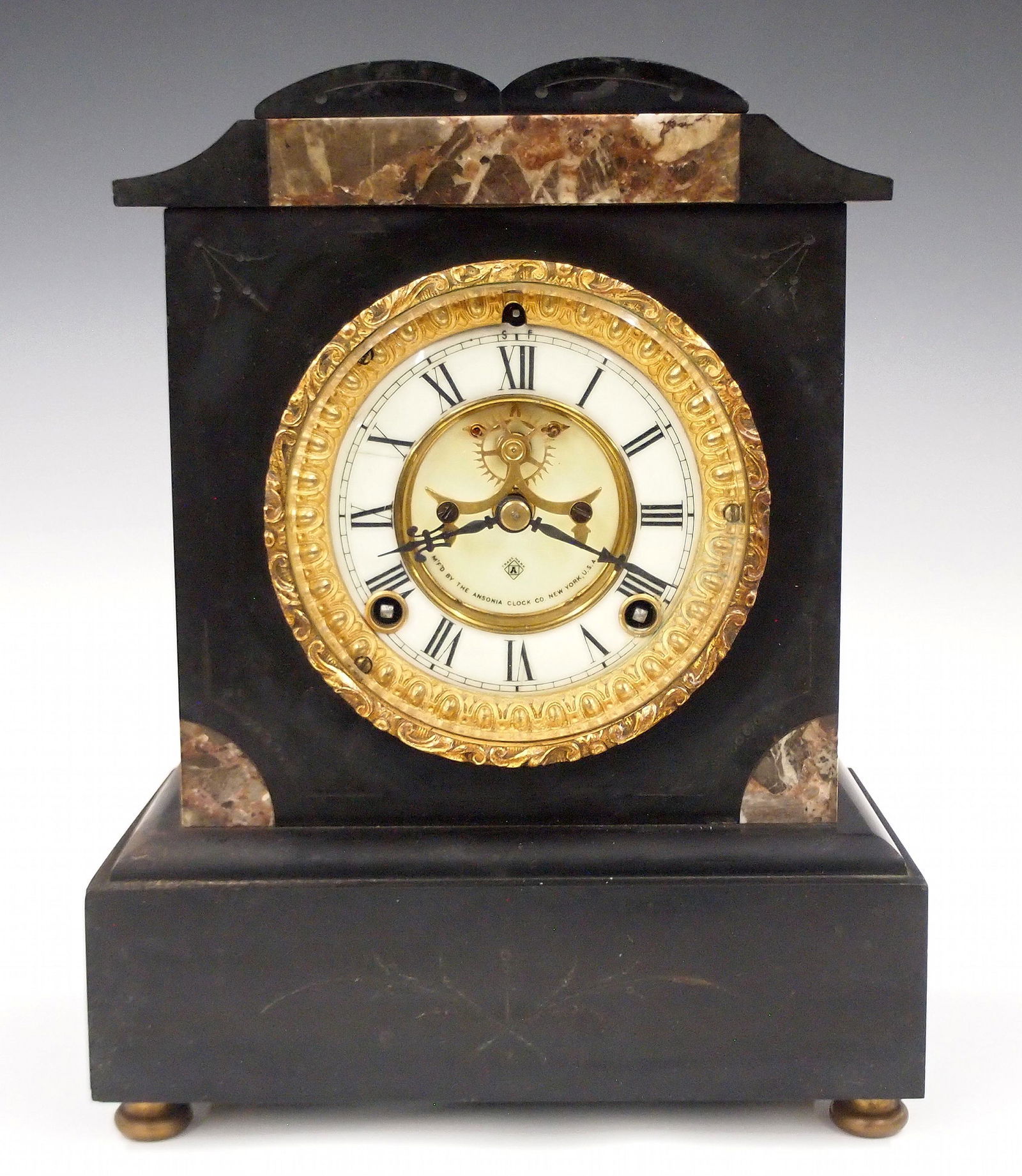 Ansonia Slate Mantel Clock (1 of 5)