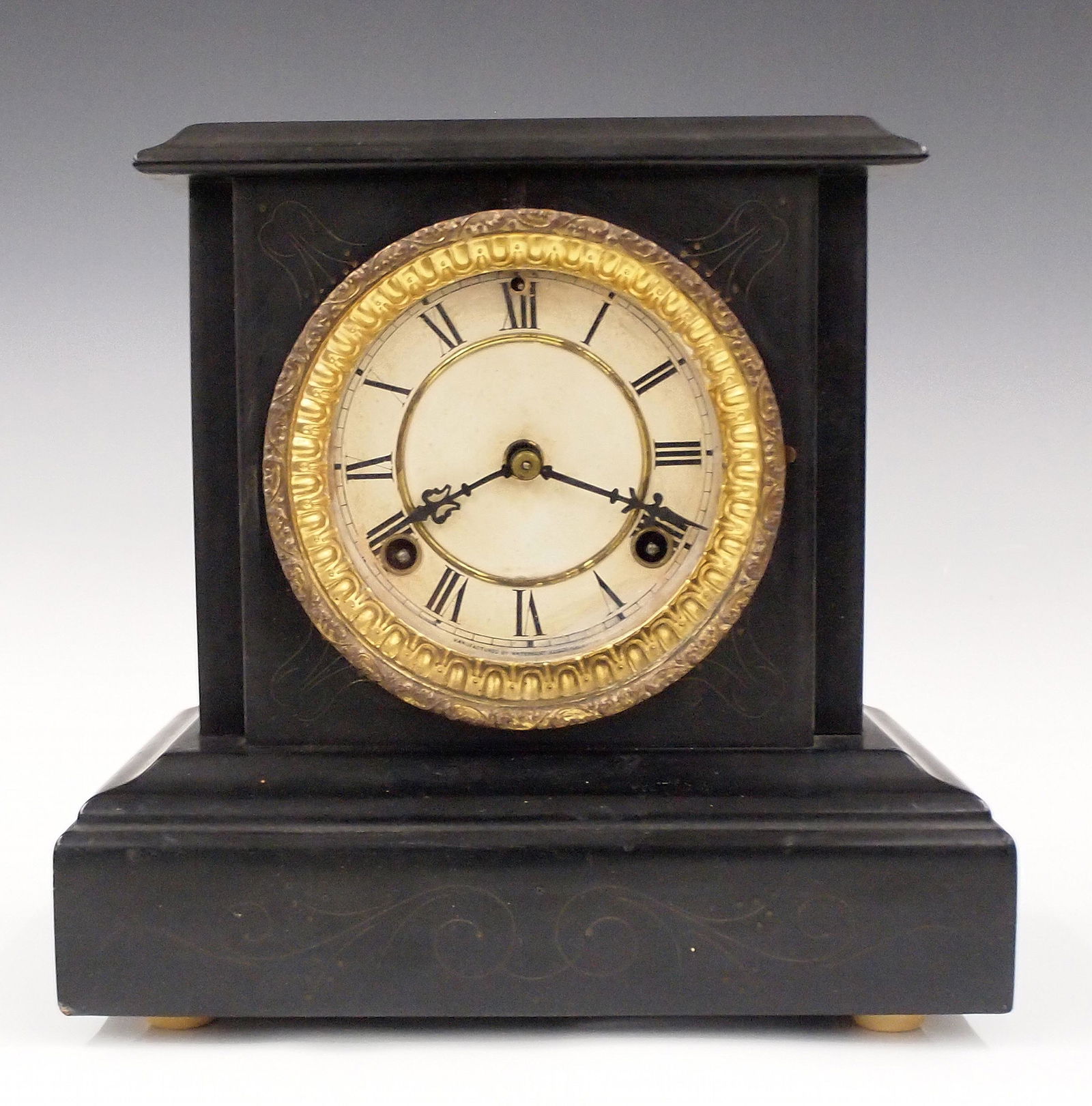 Waterbury Black Mantel Clock (1 of 3)