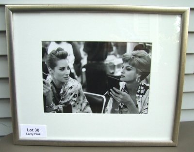 Larry Fink, b. 1941, American Photographer, Silver : Larry Fink, b. 1941, American Photographer, gelatin silver print "Christian Lacroix, Paris, January 1998", 16 x 20", signed verso, edition of 25, archival framed, 21 1/4 x 17 1/4". Includes original r