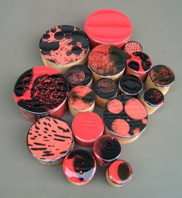 Beverly Fishman, b. 1955, American Artist, Photo-ba: Beverly Fishman, b. 1955, American Artist, Photo-based collage, acrylic, resin on wood. "G.S., 1998", approx. 14 x 12" (18 separate pieces) all signed verso and dated 1998, unframed. Includes the orig