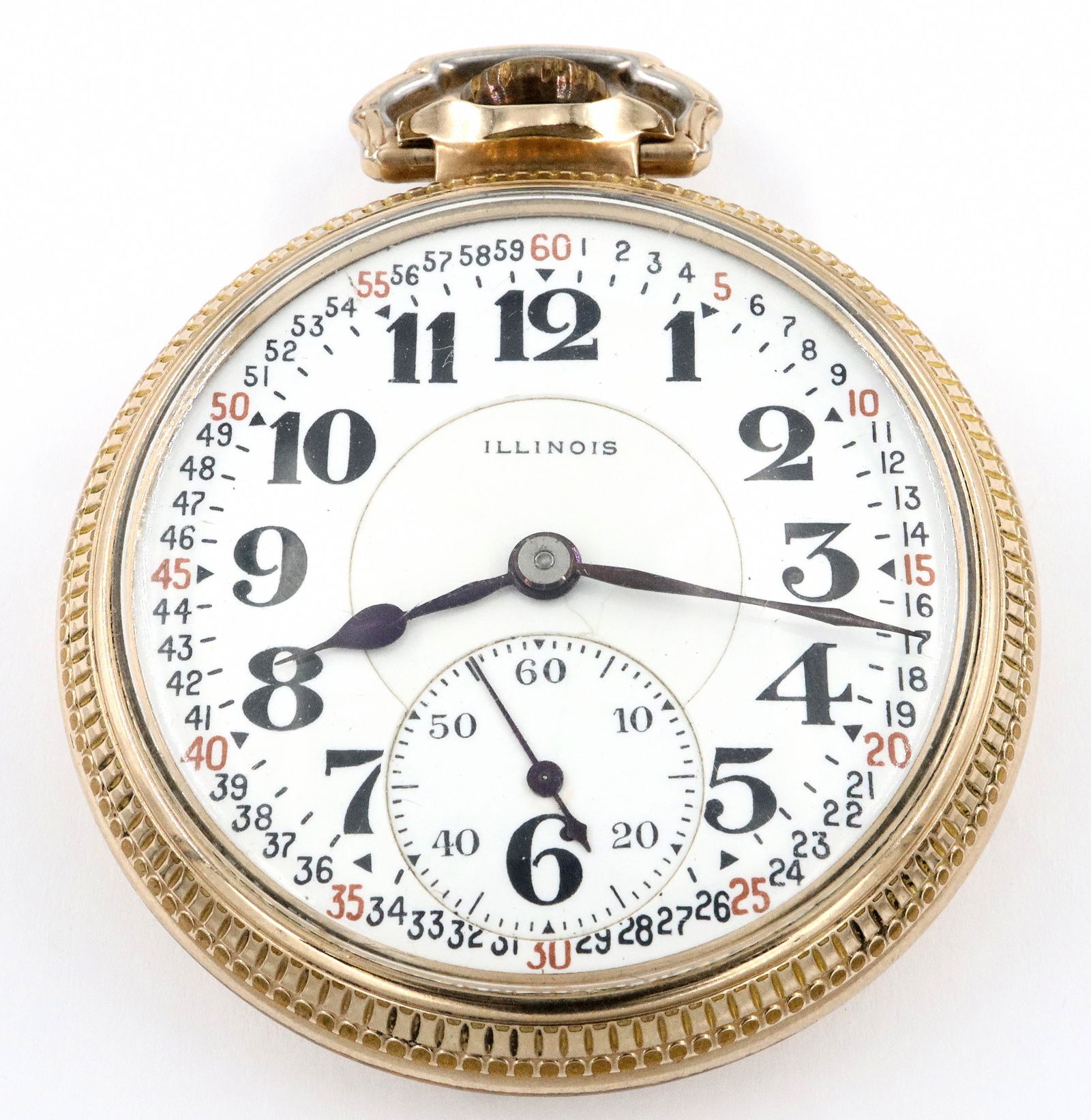 Illinois Sixty Hour Bunn Special Railroad Pocket Watch (1 of 4)