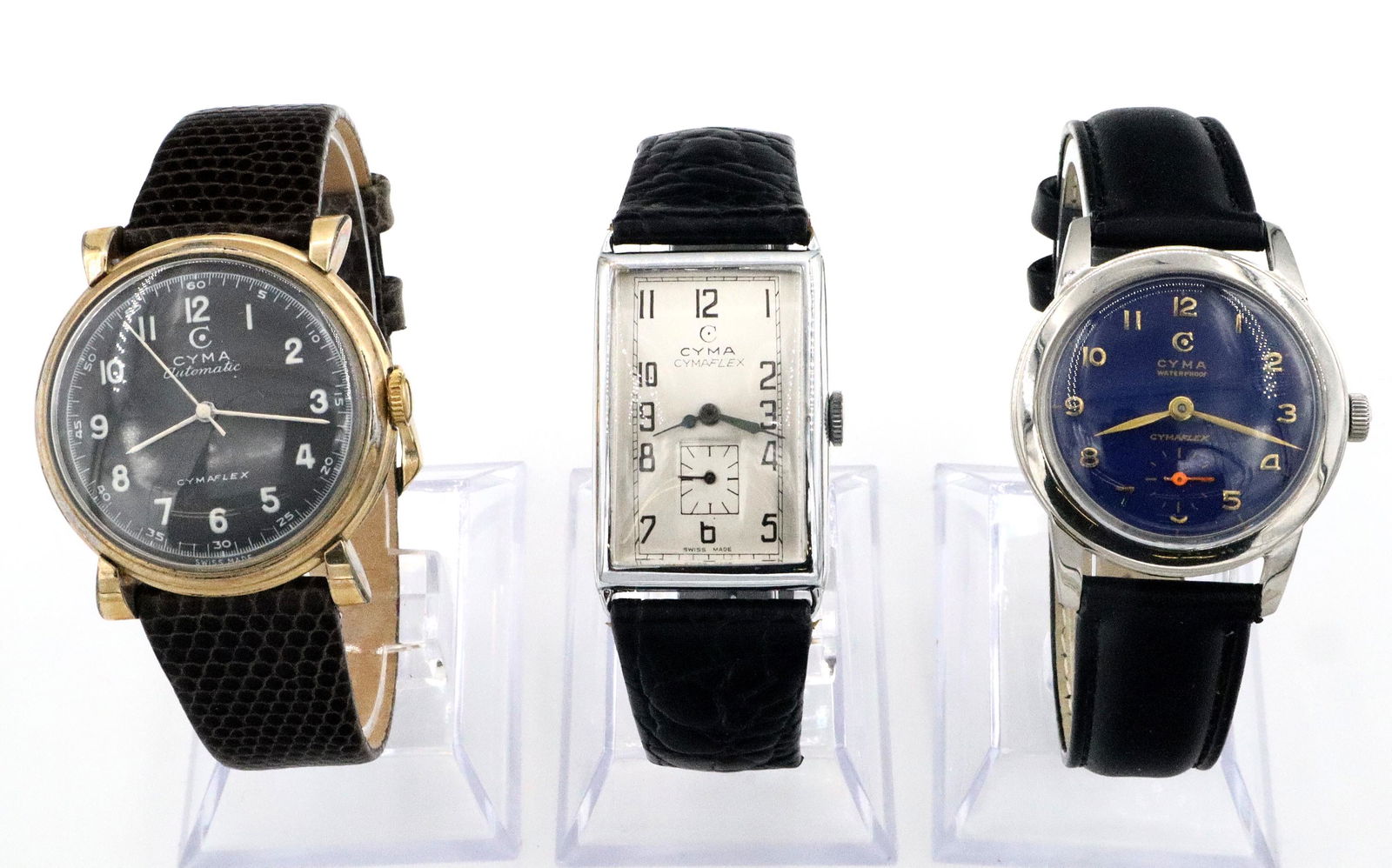 3 Cyma Cymaflex Wristwatches (1 of 2)