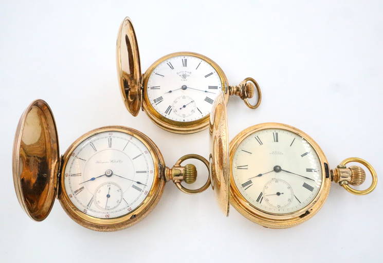 3 Gold Filled Pocket Watches
