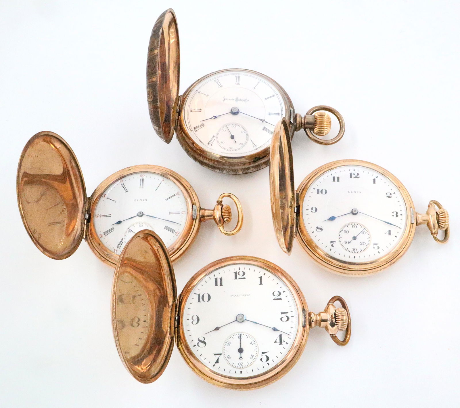 4 Gold Filled Pocket Watches (1 of 4)