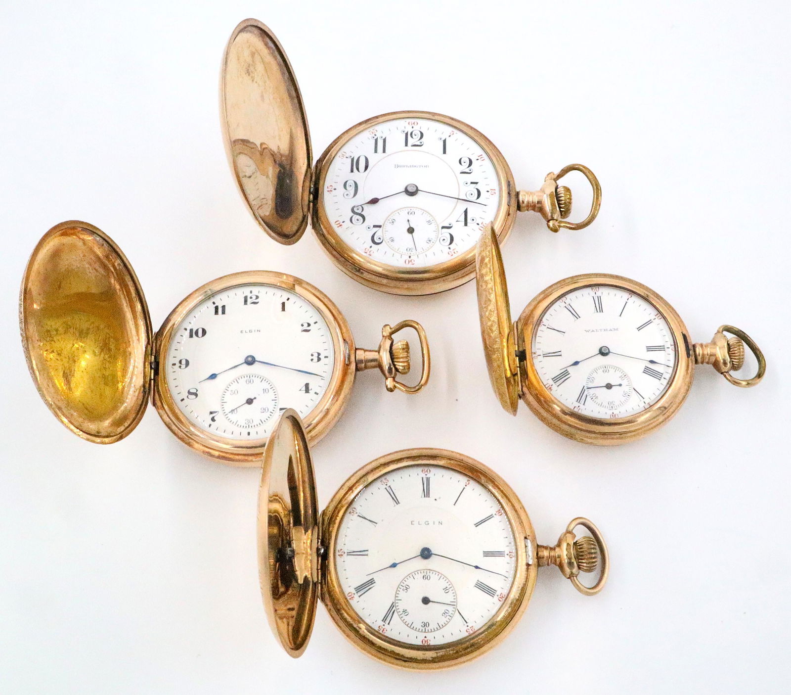 4 Gold Filled Pocket Watches (1 of 4)
