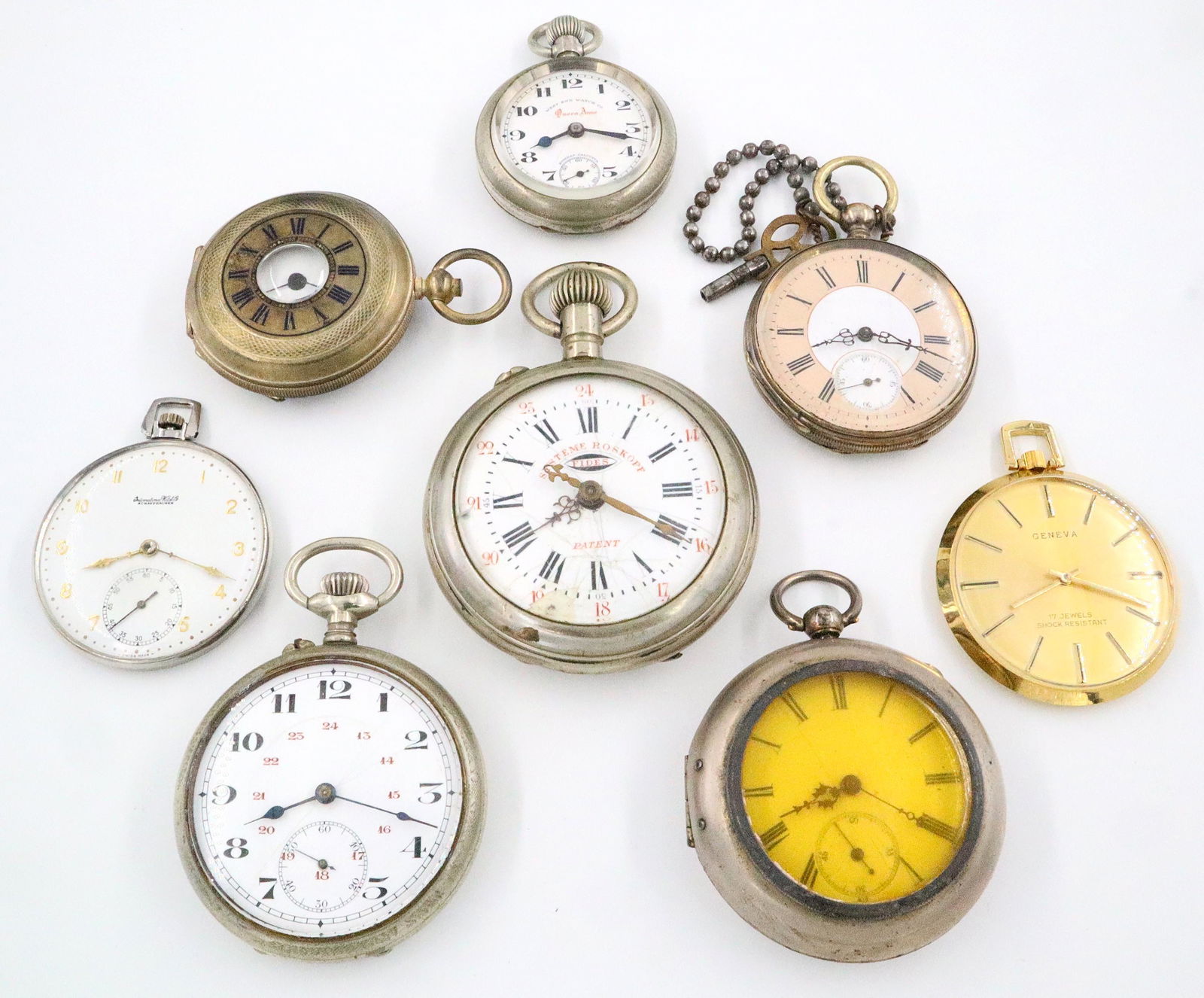 8 Swiss Pocket Watches (1 of 1)