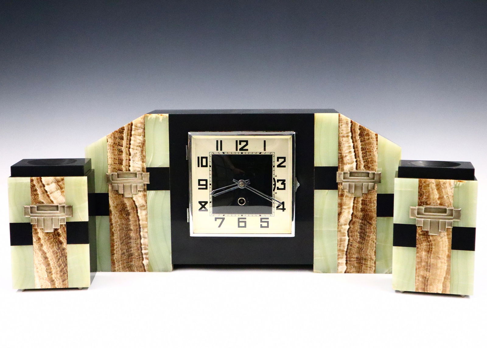 Art Deco Clock Set (1 of 2)