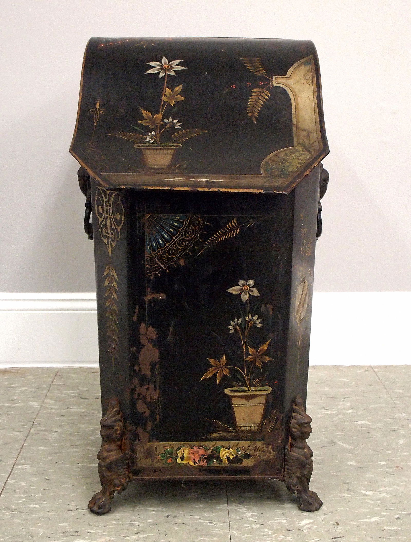 Victorian Toleware Coal Hod (1 of 4)