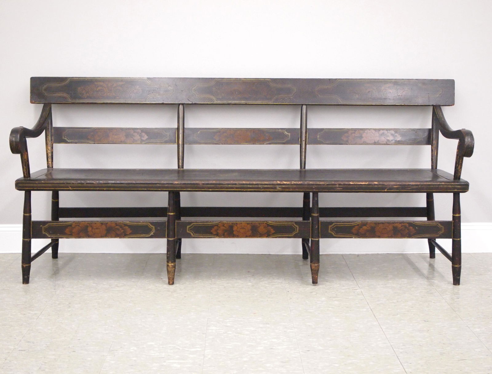 Painted Hall Bench (1 of 4)