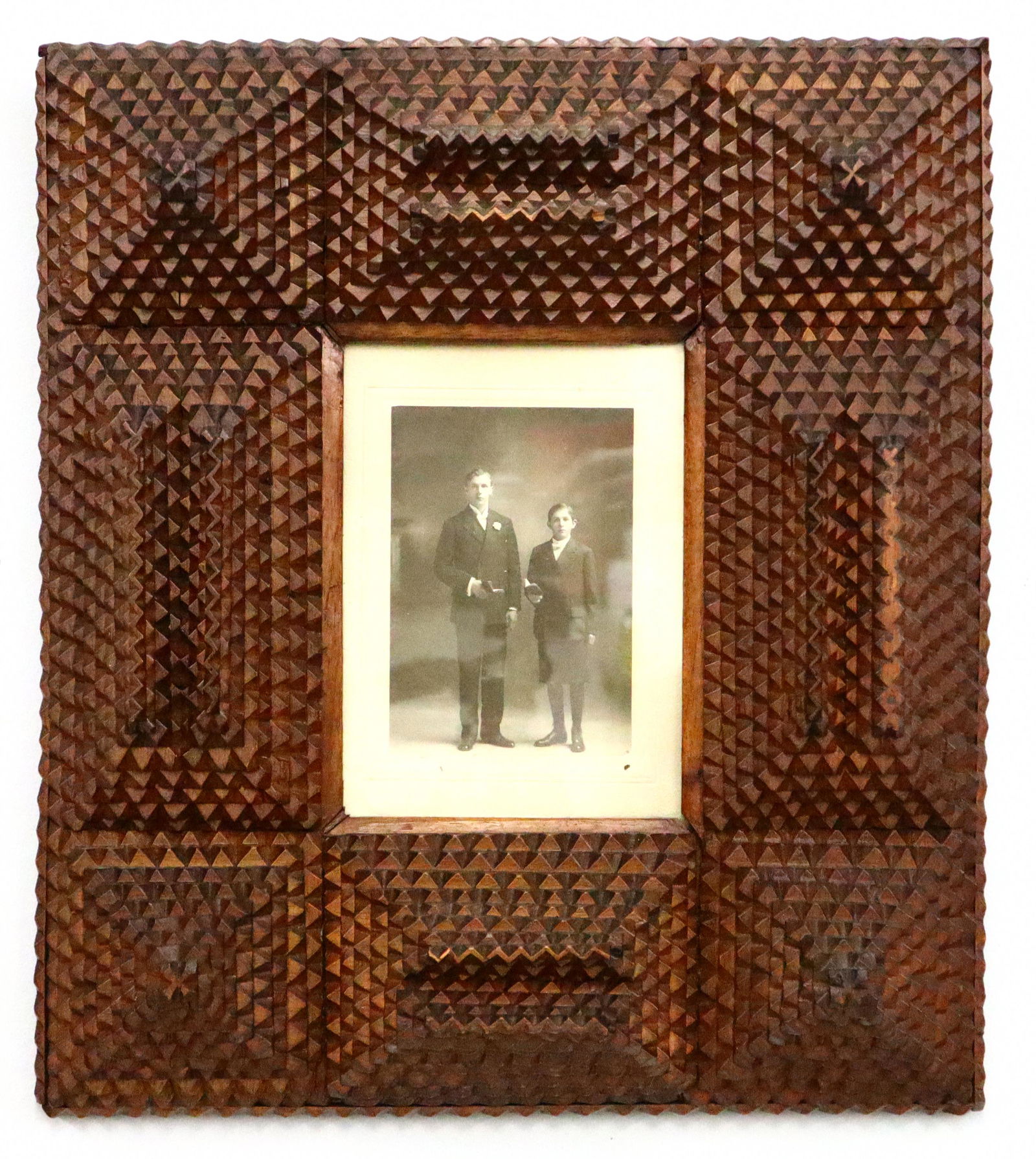 Tramp Art Frame (1 of 2)