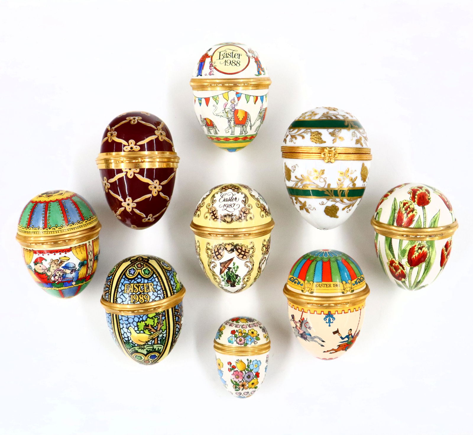 9 Hand Painted Easter Eggs (1 of 1)