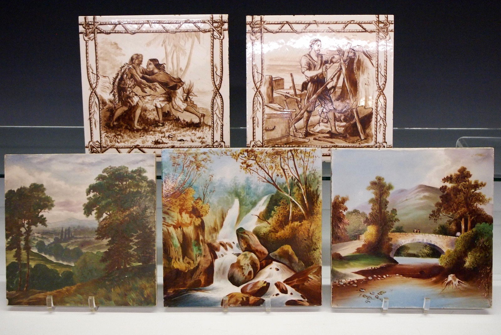 5 English Ceramic Tiles (1 of 1)