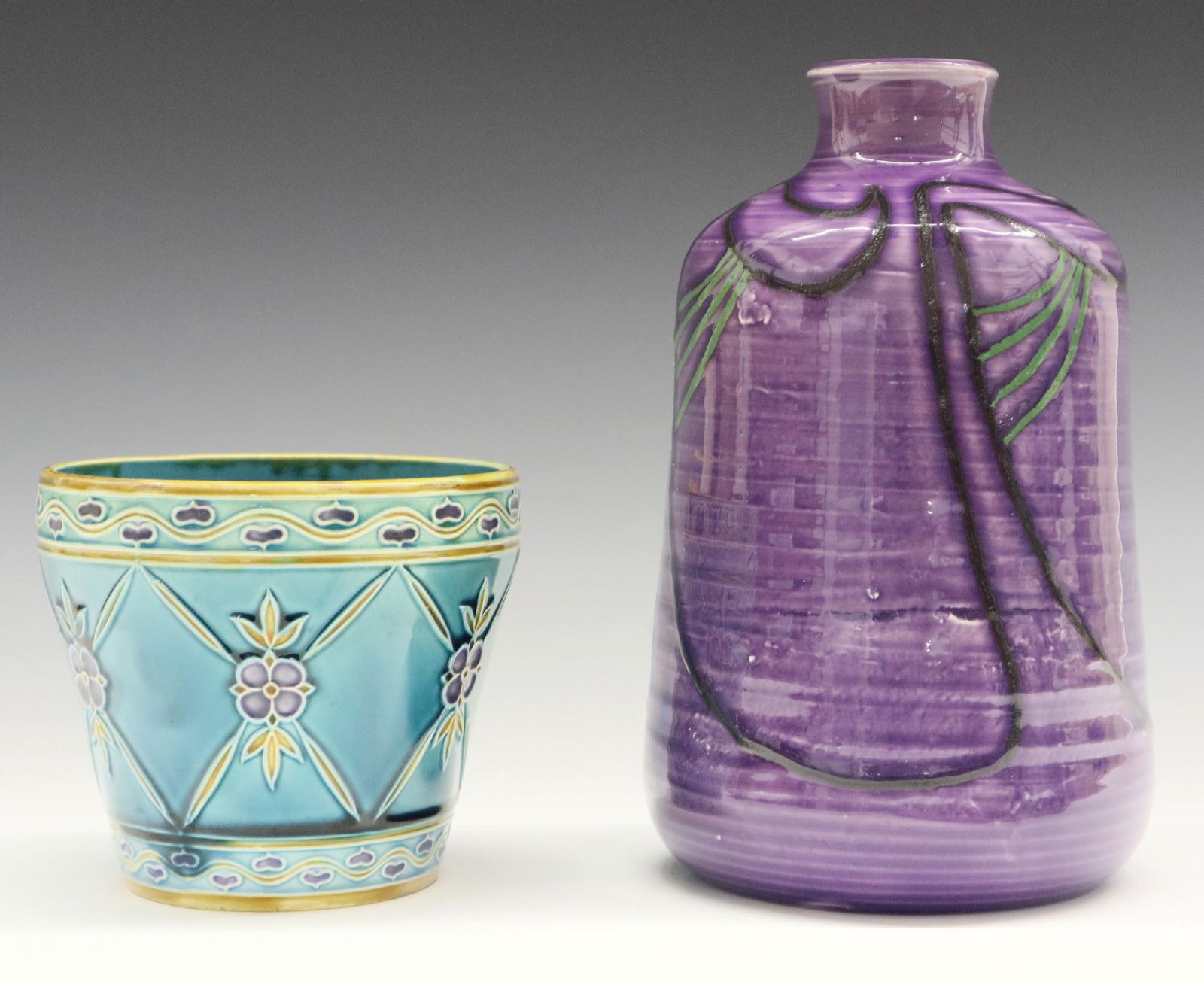 2 pcs of Minton Secessionist Pottery (1 of 3)