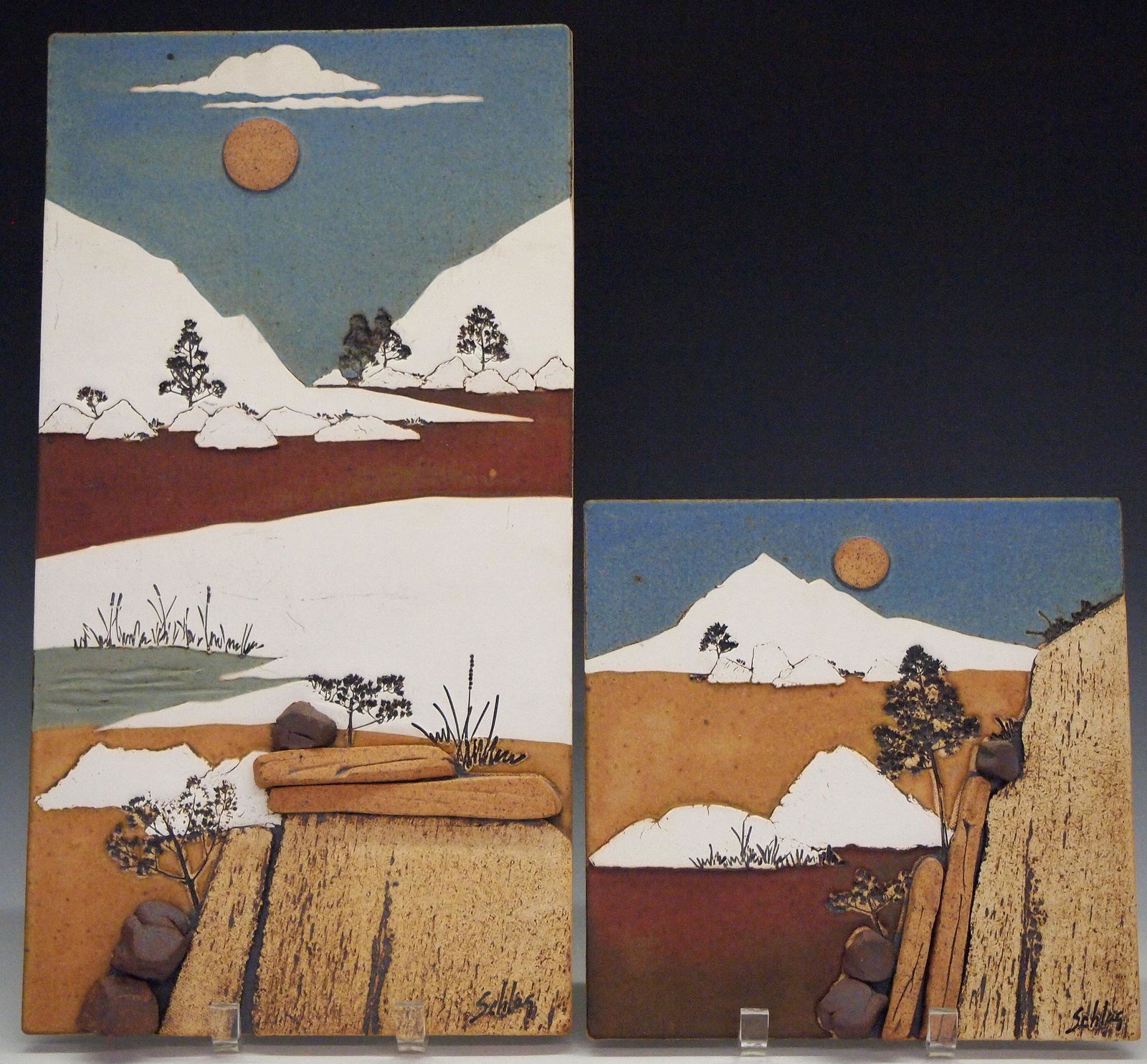 2 Schlag Pottery Tiles (1 of 3)