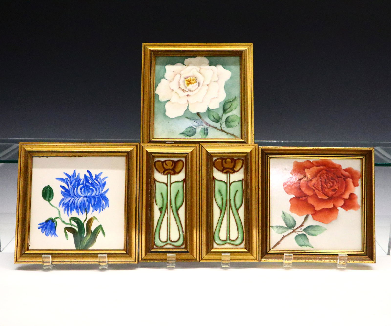 5 Floral Tiles (1 of 2)