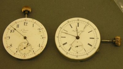 2 Swiss pocket watch movements