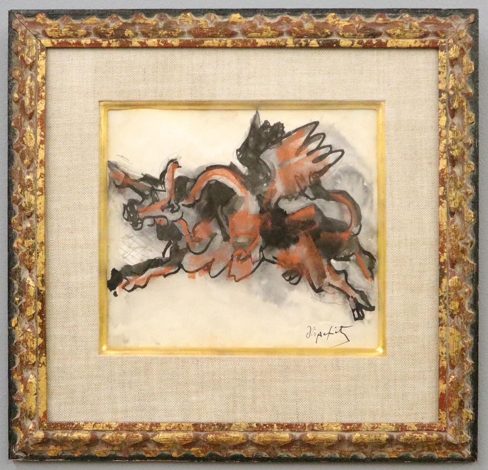 J. Lipchitz Watercolor (1 of 2)