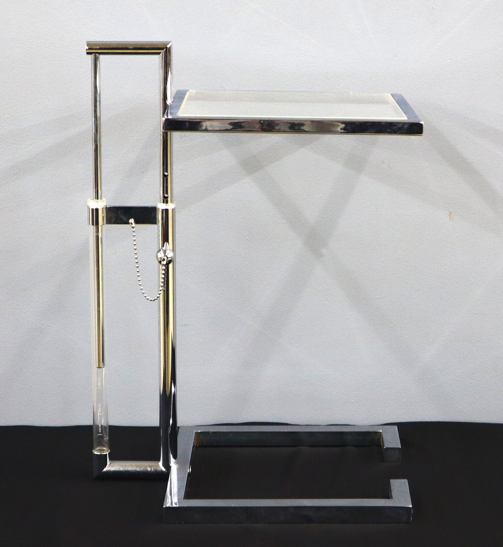 Chrome Adjustable Side Table (1 of 2)