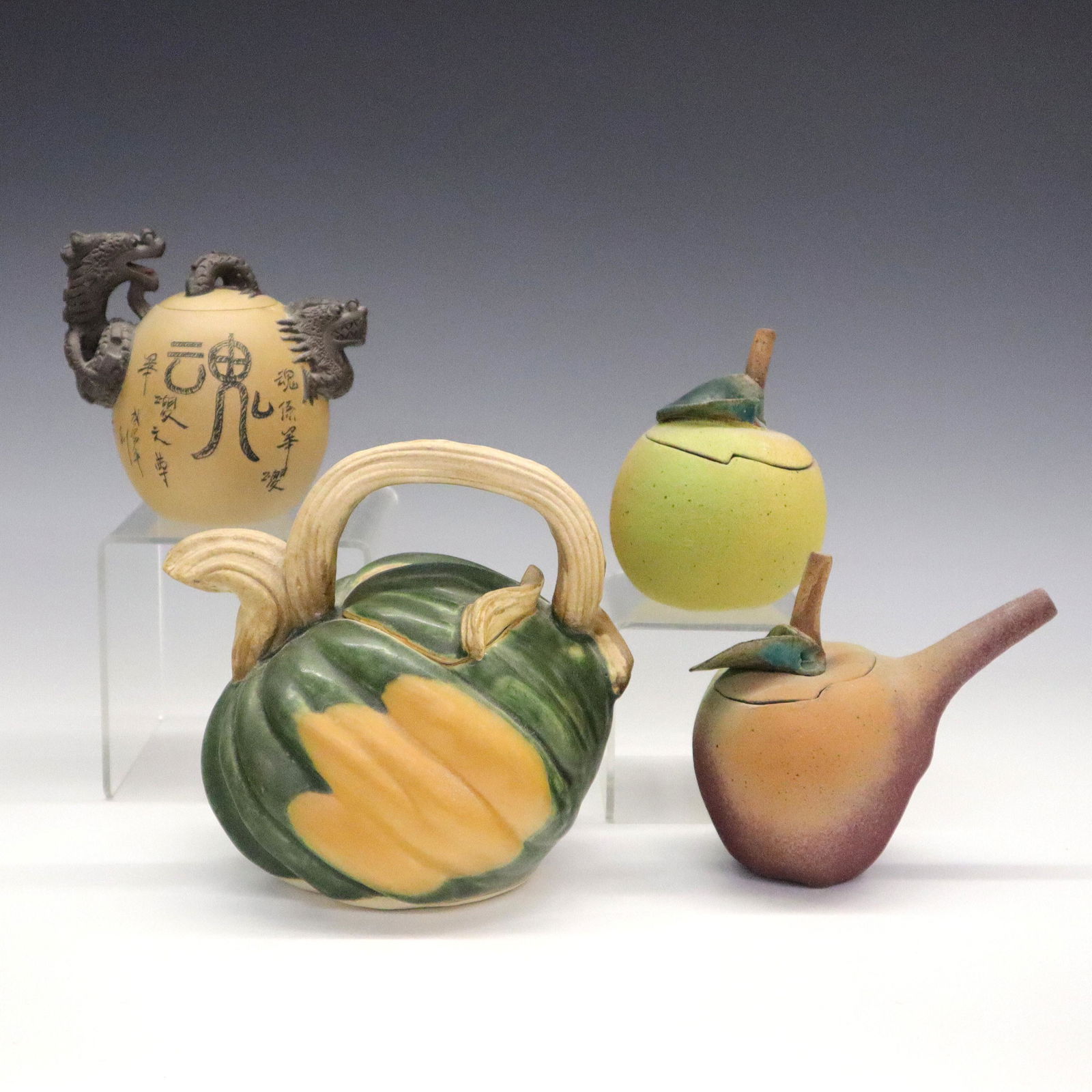 4 Art Pottery Teapots & Accessories (1 of 3)