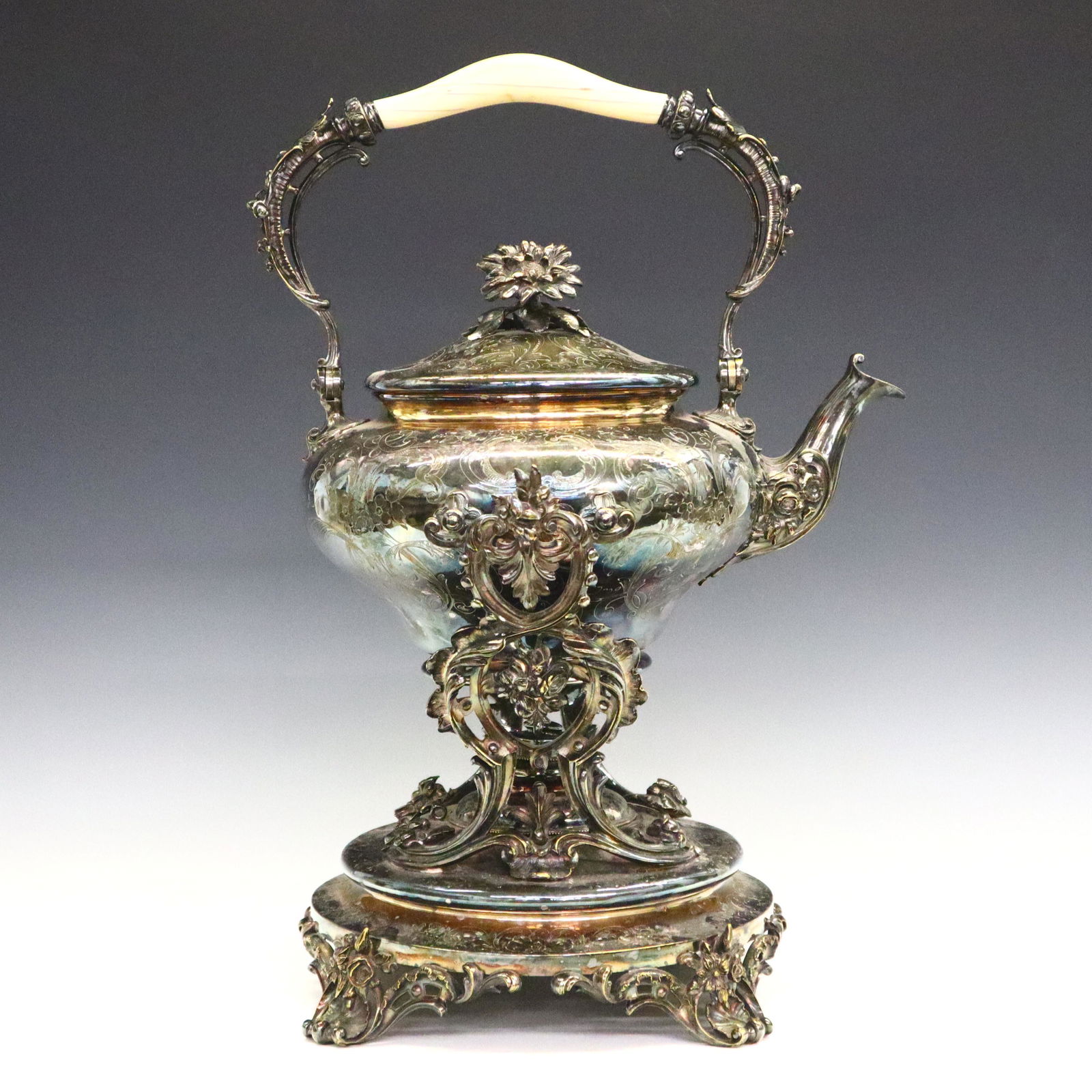 Christofle Silver Plated Kettle on Stand (1 of 3)