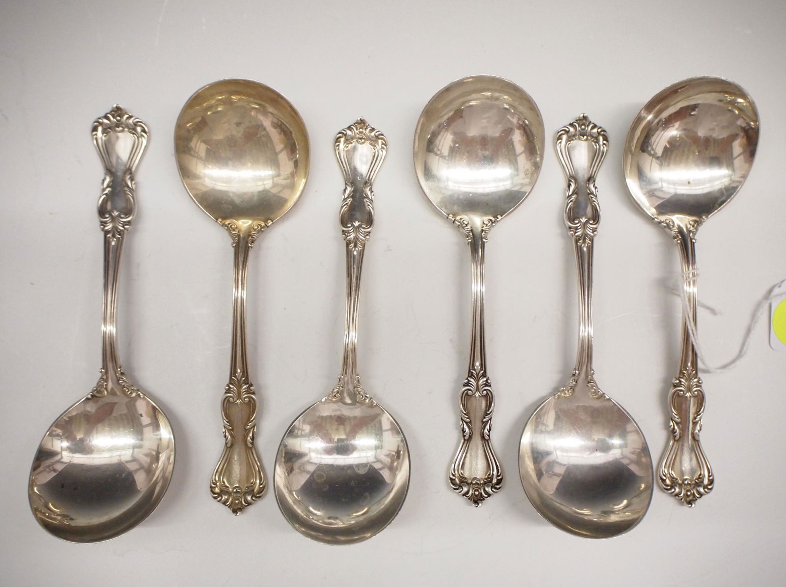 6 Reed & Barton Sterling Soup Spoons (1 of 1)