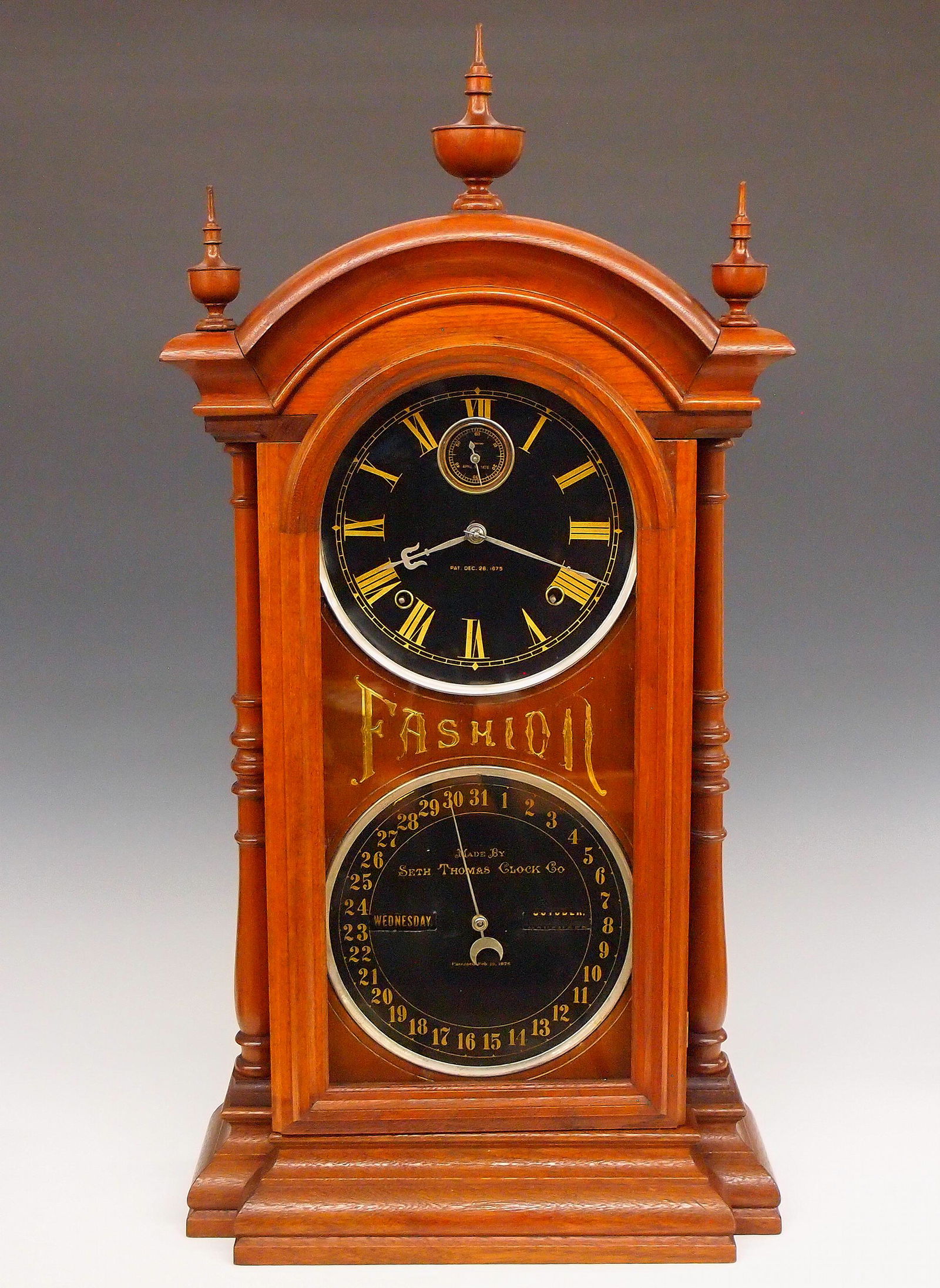 Southern Calendar Clock Co. Fashion No. 5 Parlor Clock (0095) on Oct