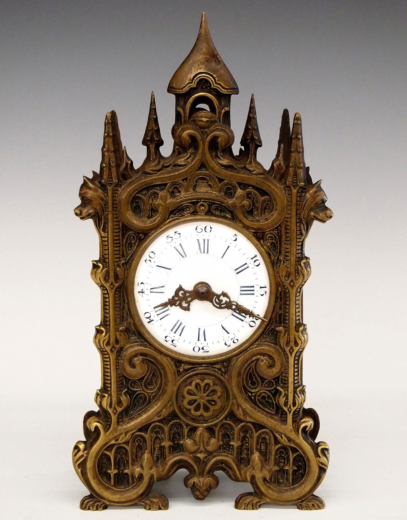 French Gothic Revival Angelus Strike Clock (1 of 4)