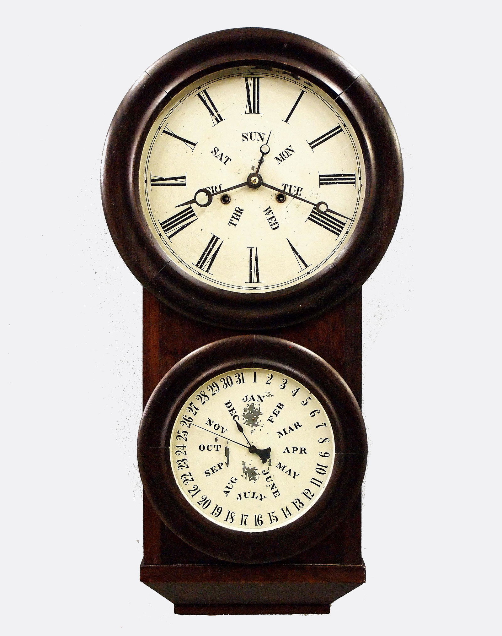 L.F. & W.W. Carter Calendar Wall Clock (1 of 5)