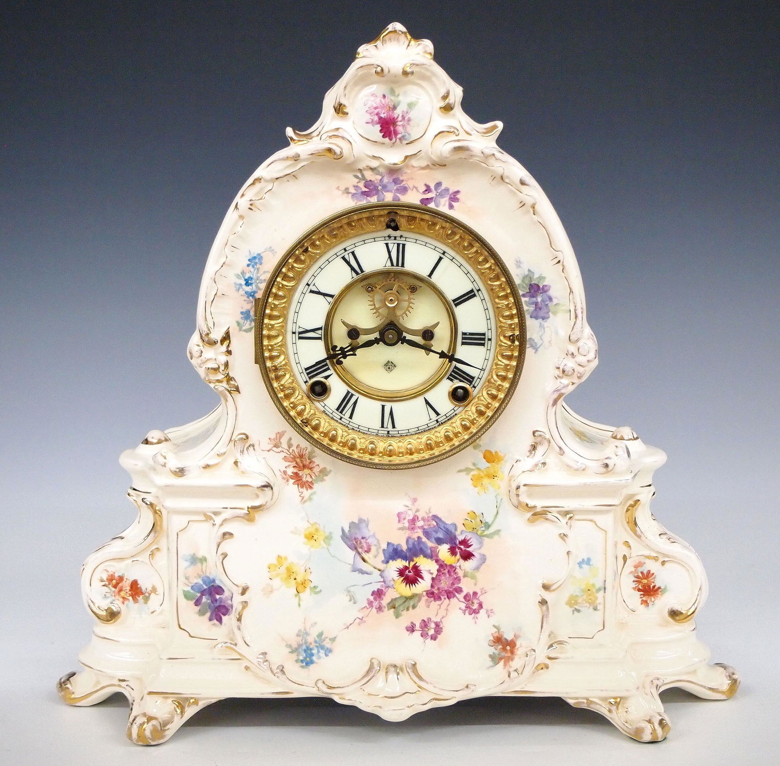 Ansonia La Manche China Shelf Clock (1 of 5)
