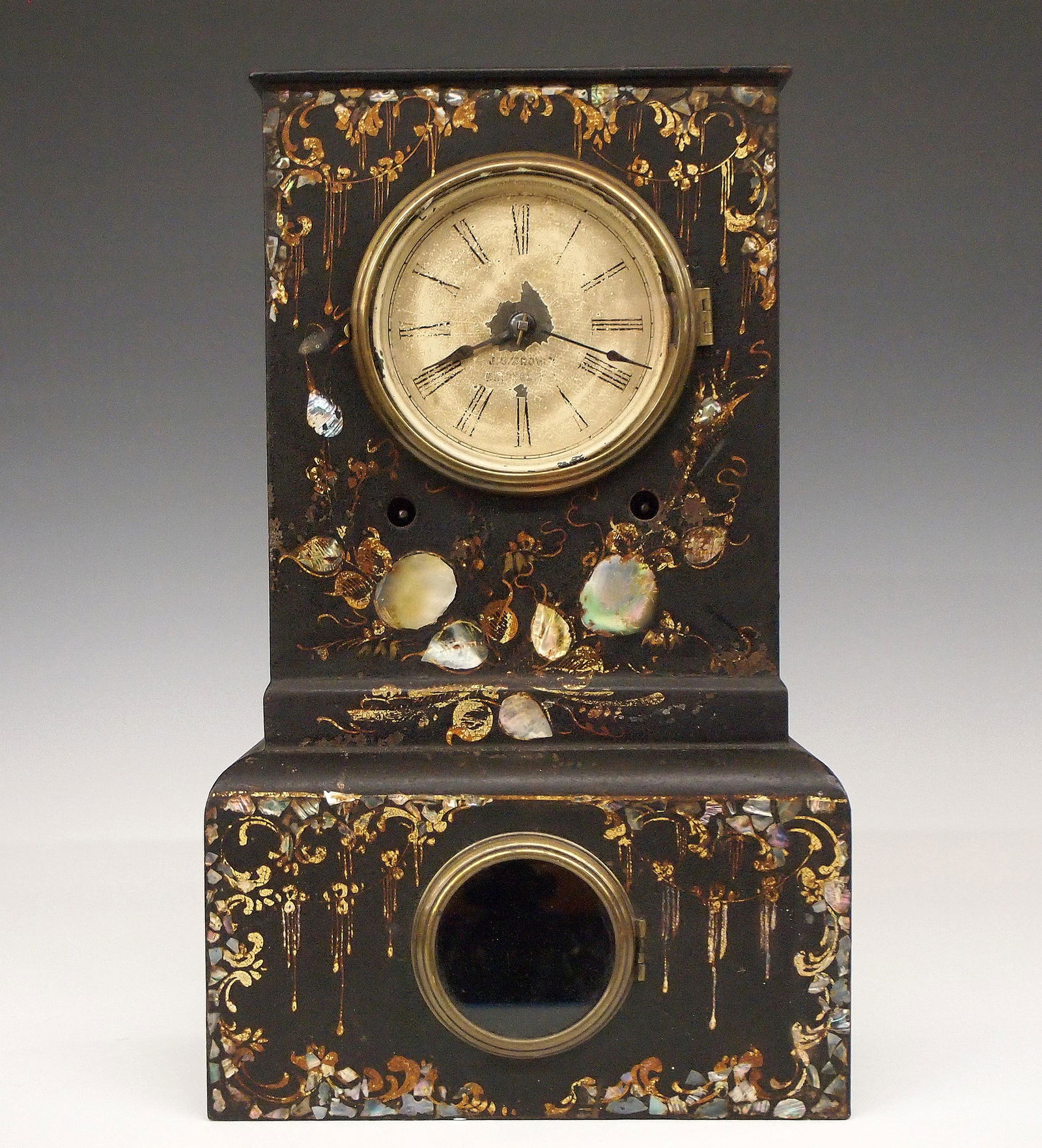J.C. Brown Iron Shelf Clock (1 of 2)