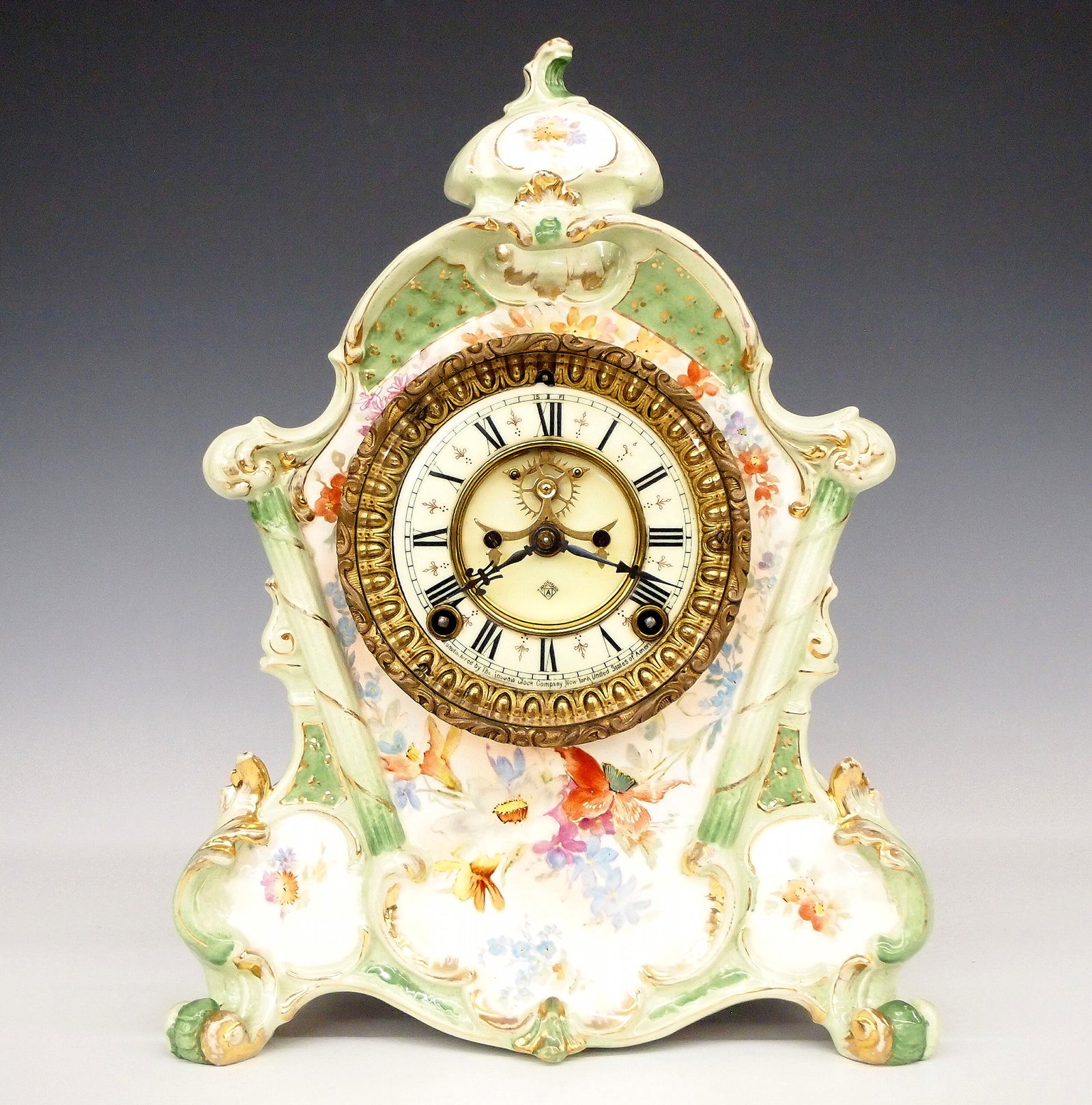 Ansonia No. 502  China Shelf Clock (1 of 5)